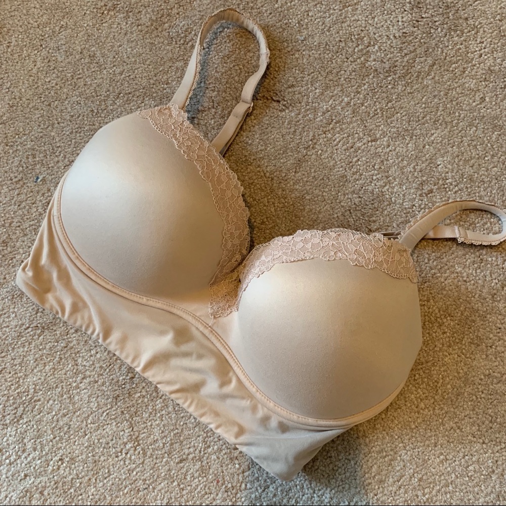 Victoria’s Secret Padded No-Wire Bra - Tan 34DD